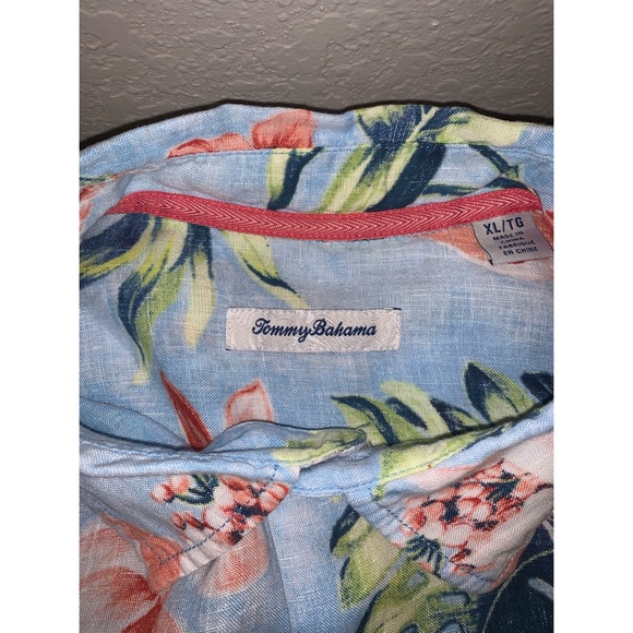 Tommy Bahama Hawaiian Button-Up Camp Shirt - Picture 6 of 7